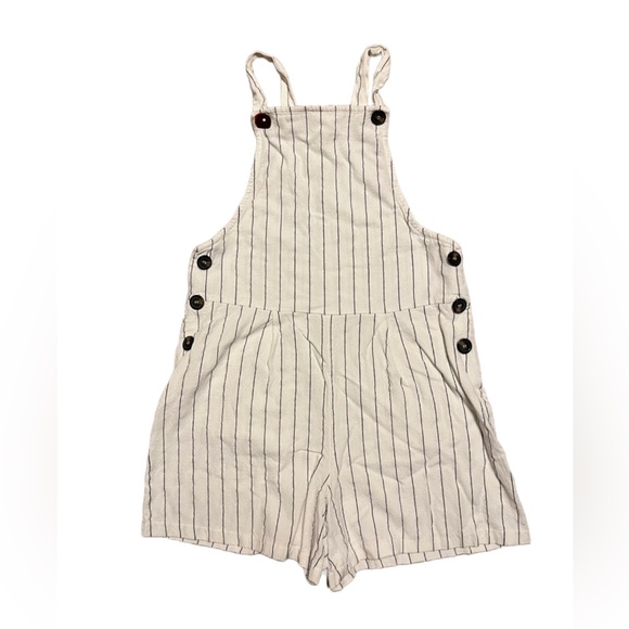 URBAN Romantics Pants - URBAN Romantics White Romper Jumper Black Striped